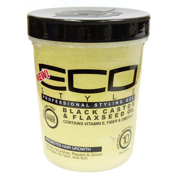 Eco Styler Black Castor & Flaxseed Gel 32oz Cosmetize UK